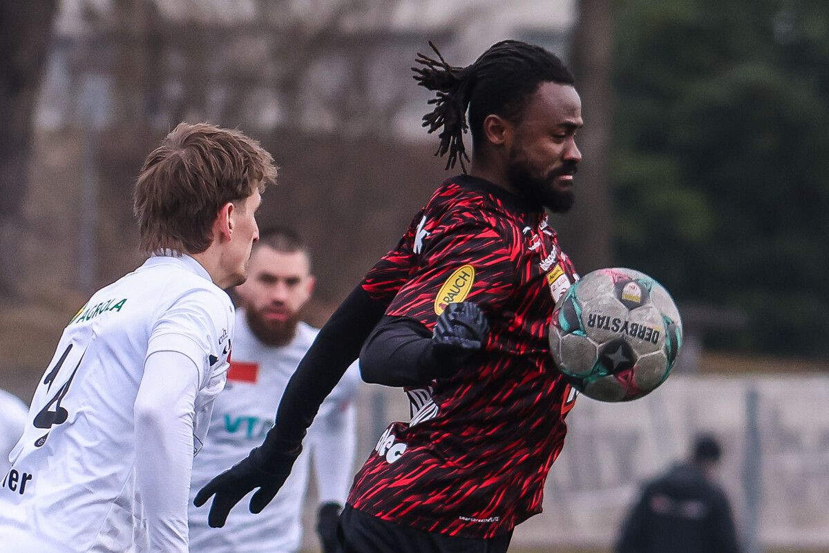 Asumah Abubakar machte zuletzt im Testspiel seinen ersten Treffer, er will heute gegen die WSG Tirol gleich wieder nachlegen.⇒Steurer