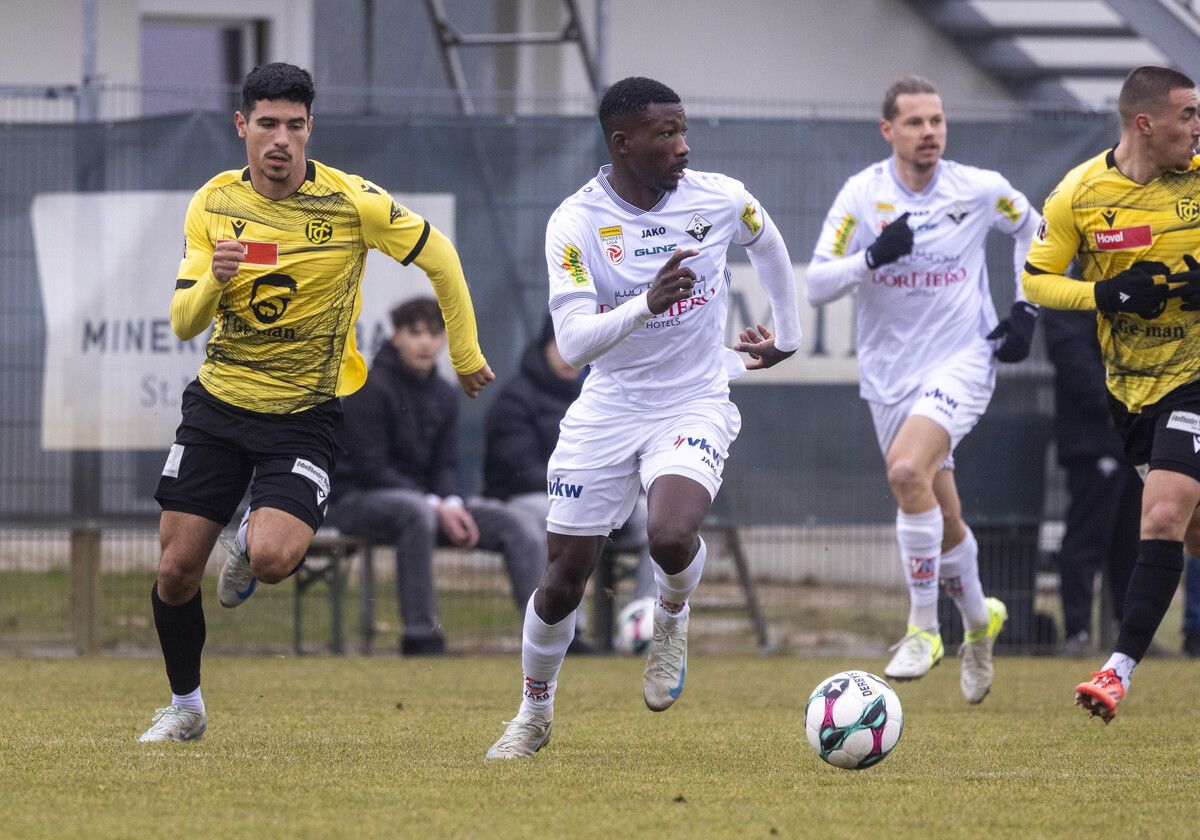 Auch Ousmane Diawara traf zweimal im Test gegen Schaffhausen.⇒paulitsch