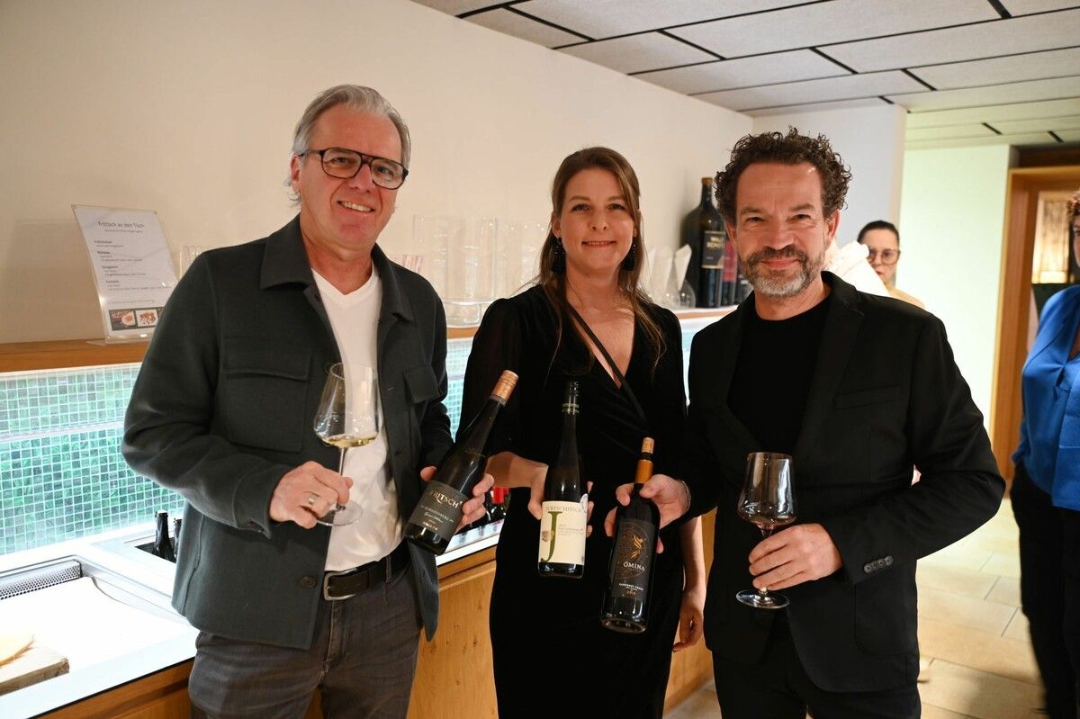 Bernhard Moritz (Weingut Fritsch), Bettina Koller (Weingut Jurtschitsch), Heiko Walter (Omina Romano).⇒Andrea Fritz-Pinggera
