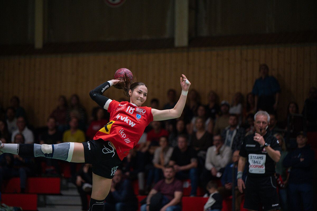 Chiara Sieber steuerte insgesamt fünf Tore zum 30:28-Erfolg des SSV Dornbirn-Schoren beim Einzug ins Cup-Viertelfinale bei.⇒Verein
