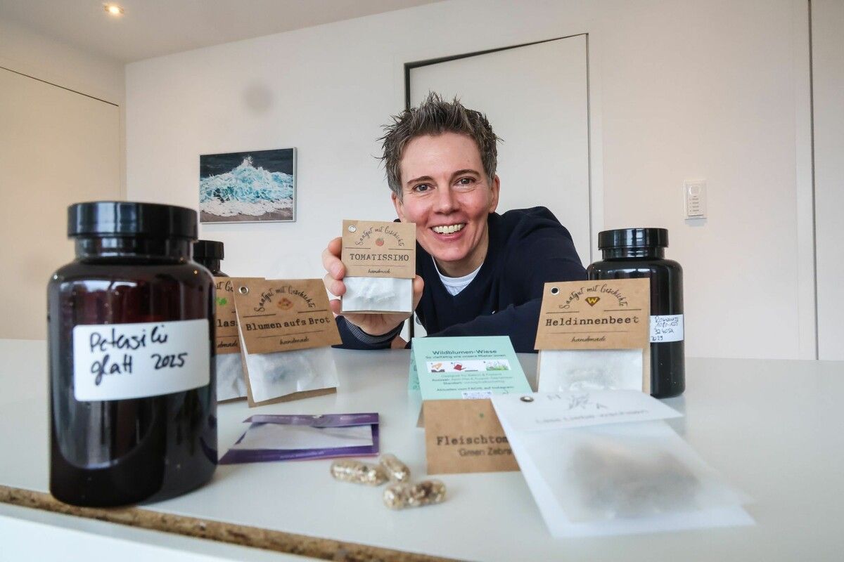 Chris Brehm hat mit bloomie eine Marke für Saatgut-Kapseln kreiert.⇒VN/Steurer