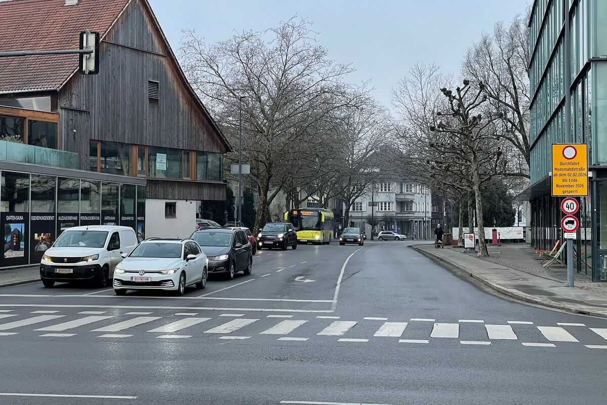 Das Großprojekt Moosmahdstraße beginnt am kommenden Montag.⇒Stadt Dornbirn