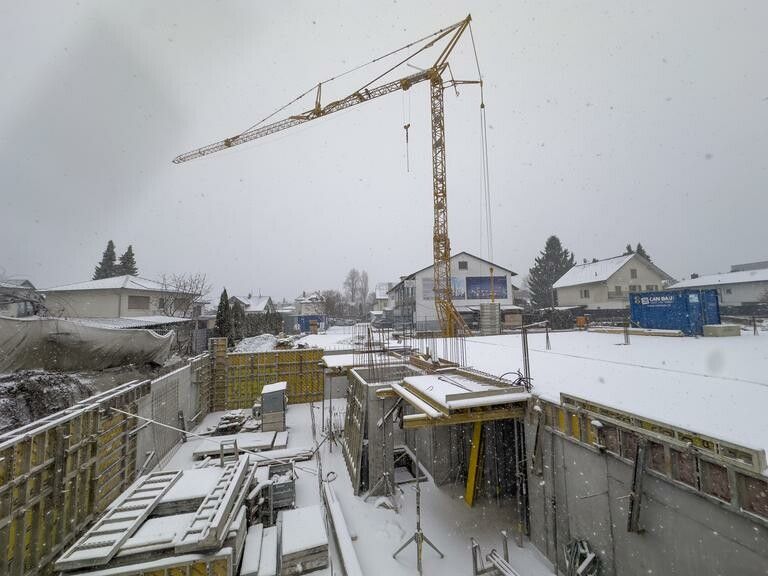 Das islamische Kulturzentrum samt Moschee in der Reichshofstraße wird bald anfangen, in die Höhe zu wachsen.⇒vn/Paulitsch