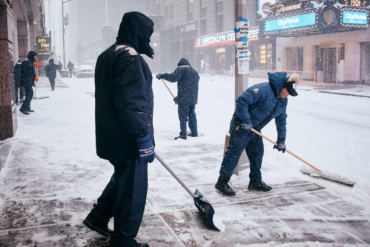 Das winterliche Extremwetter legte das Leben in vielen US-Regionen lahm.⇒AFP