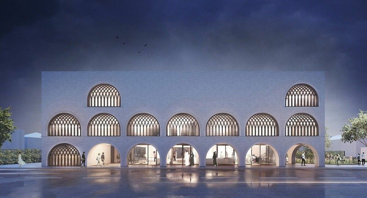 Das wird sich beim Blick von der Reichshofstraße bald dem Betrachter erschließen: Die Fassade des islamischen Kulturzentrums