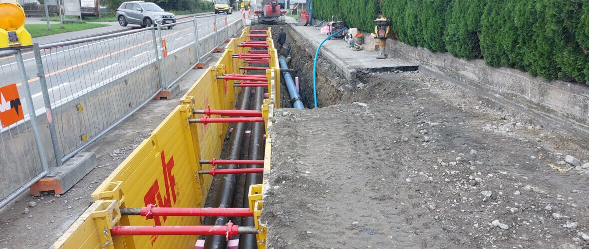 Der Fernwärmeausbau in Lustenau liegt im Plan.⇒Gemeinde