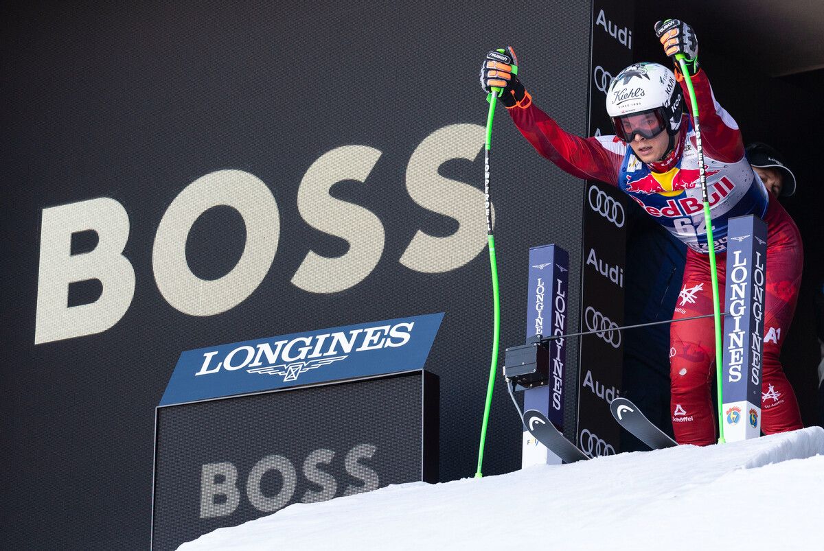 Der Mellauer Lukas Feurstein ist der einzige Vorarlberger im Super-G-Aufgebot für Kitzbühel.⇒gepa