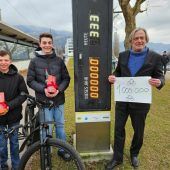 Radzählstelle am Hafen hat die Million geknackt