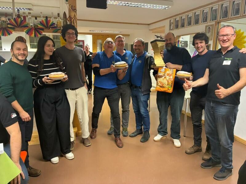 Die Sieger im Mannschaftsbewerb des Krapfenschießens. ⇒VN/TK (4)