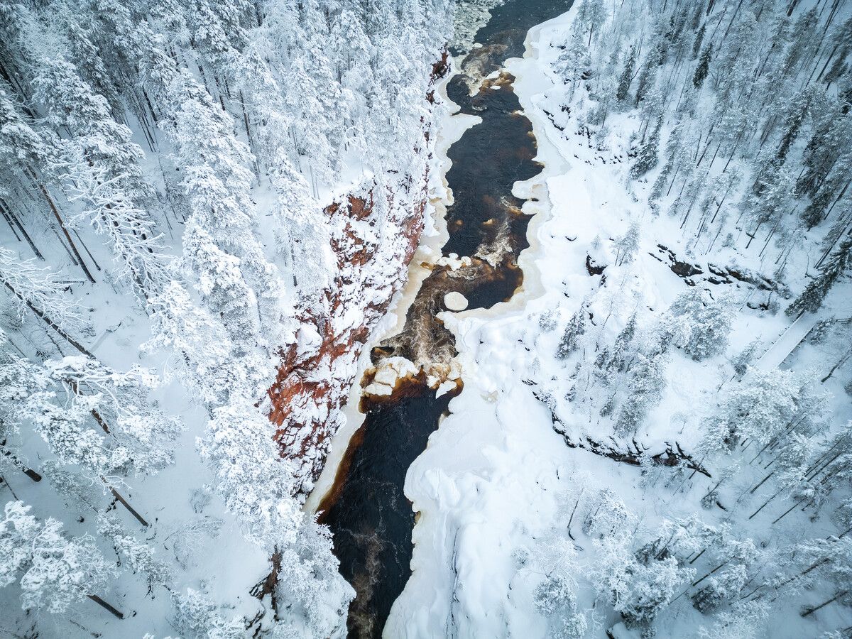 Die spektakulären Kiutaköngäs-Stromschnellen im Oulanka-Nationalpark.⇒Beate Rhomberg