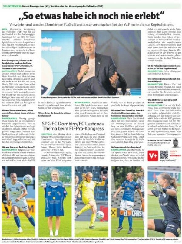 Die VN griffen den Skandal im Jahr 2024 als erstes Medium auf.⇒VN