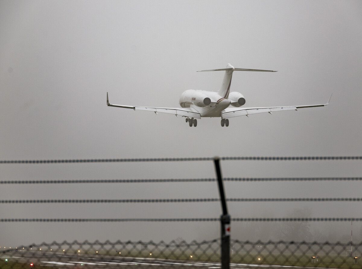 Die Weltelite ist im Anflug. In Altenrhein war am Montag allerdings nicht viel möglich. ⇒VN/Paulitsch
