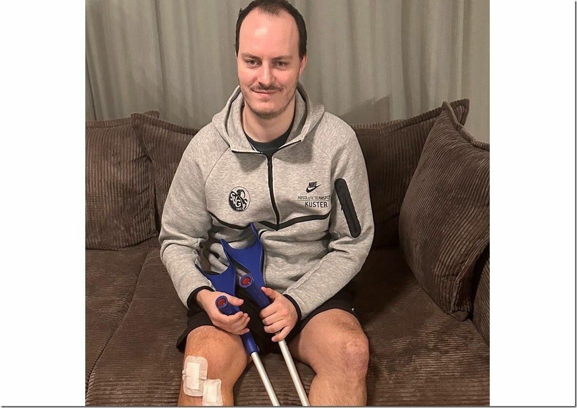 Fabian Harder erlitt einen Schienbeinbruch.⇒vn/tk