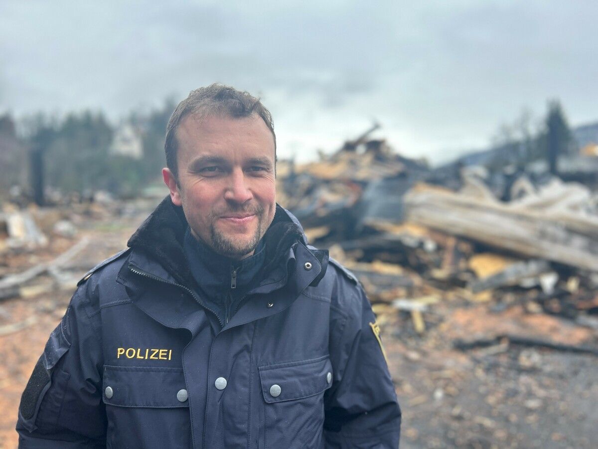 Ermittler Andreas Weiß zur Brandursache in Lustenau. »A8