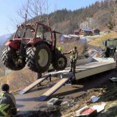 Mit Traktor abgestürzt