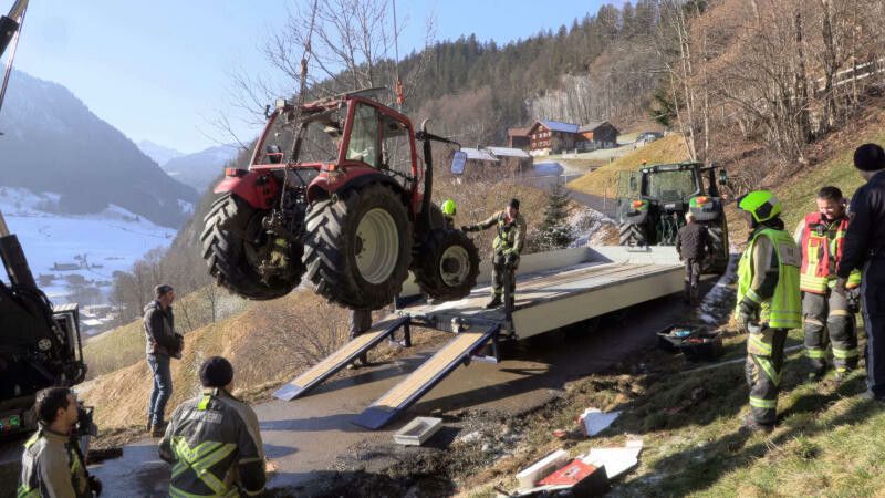 Mit Traktor abgestürzt