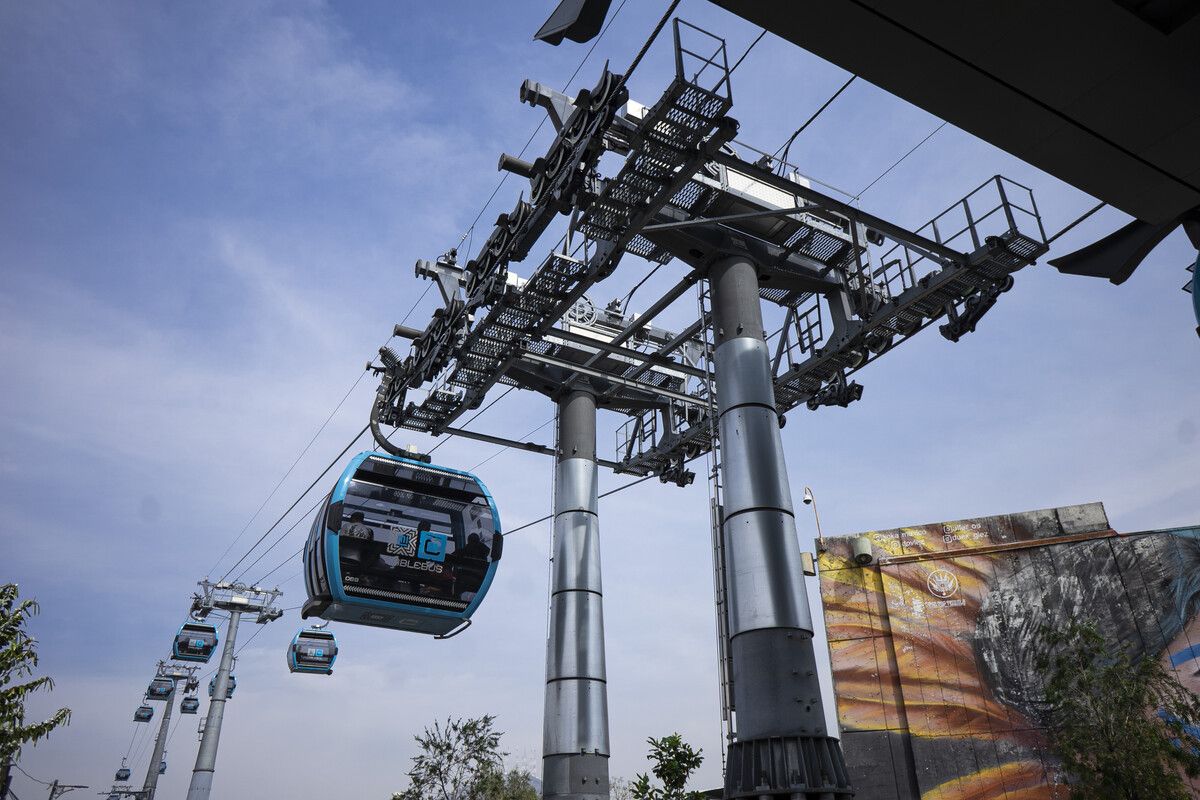 Die bisher realisierten Stadtseilbahnen in der mexikanischen Metropole haben die hoehn Erwartungen erfüllt. Fa/Luis mrd