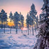 Winter in Pastelltönen