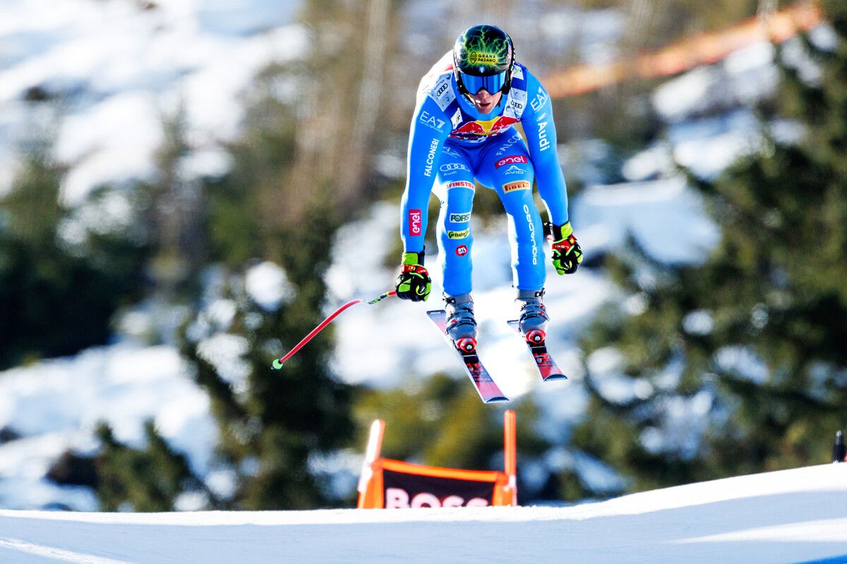 Giovanni Franzoni setzte in beiden Trainings auf der Streif eine Duftmarke.⇒gepa