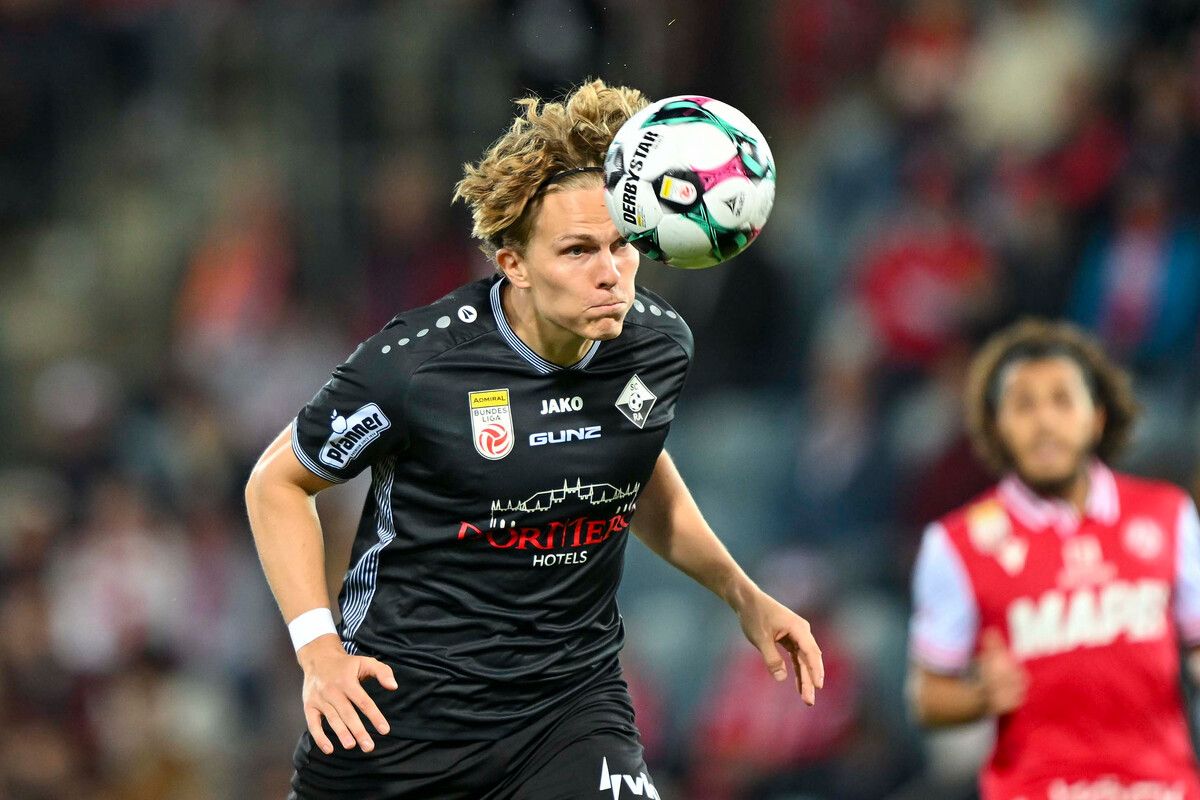 GRAZ,AUSTRIA,01.NOV.25 - SOCCER - ADMIRAL Bundesliga, Grazer AK 1902 vs SCR Altach. Image shows Paul Friedrich Koller (Altach). Photo: GEPA pictures/ Avni Retkoceri