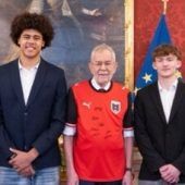 U17-Vizeweltmeister beim Präsidenten