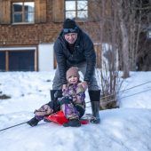 In Au entstand ein Skilift Marke Eigenbau