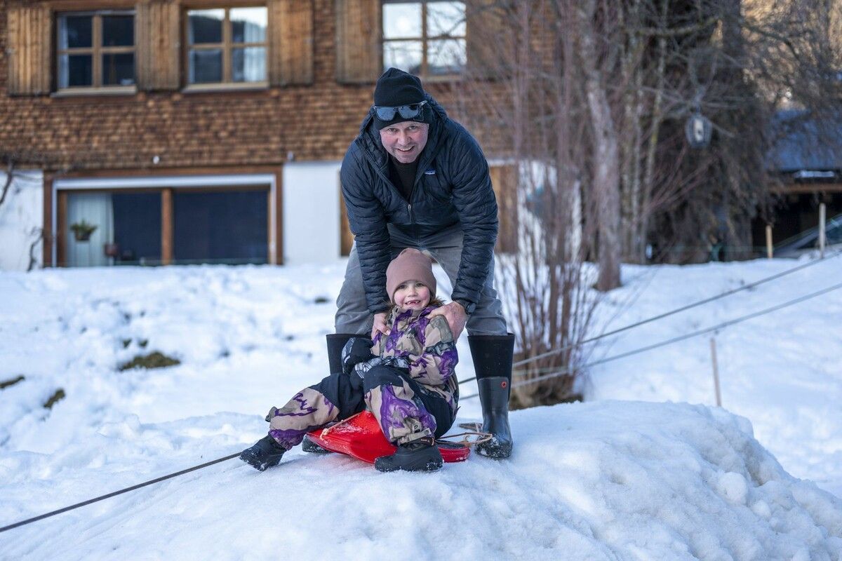 Initiator Hannes Kohler mit Tochter Mathilda.⇒MAM (3)