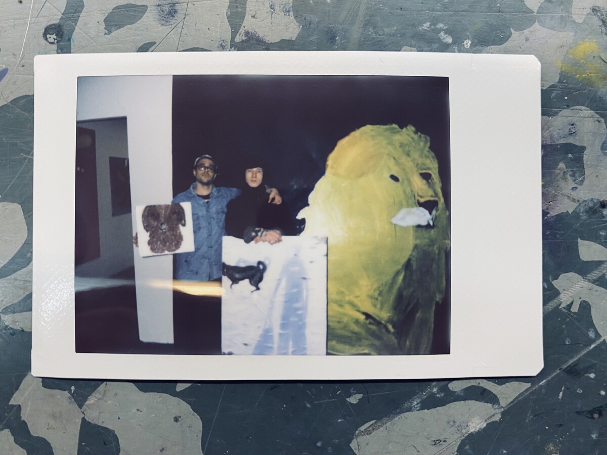 Linus Barta und Allistair Walter freuen sich bereits, ihre Werke Am Sägekanal zu präsentieren. ⇒VN/HF