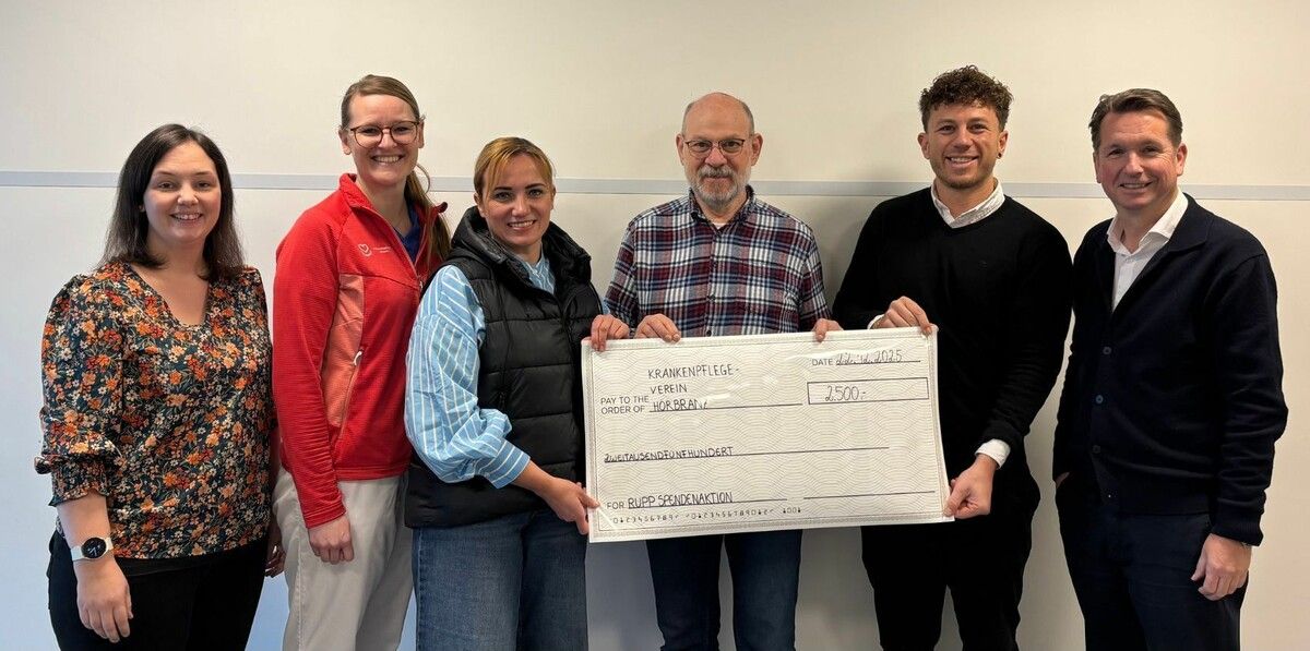 Martina Fink (KPV, v. l.), Angela Wittwer, Katrin Flatz, Thomas Gartner, Max Matteossus (Rupp), Bernd Hofer (Rupp).⇒Rupp