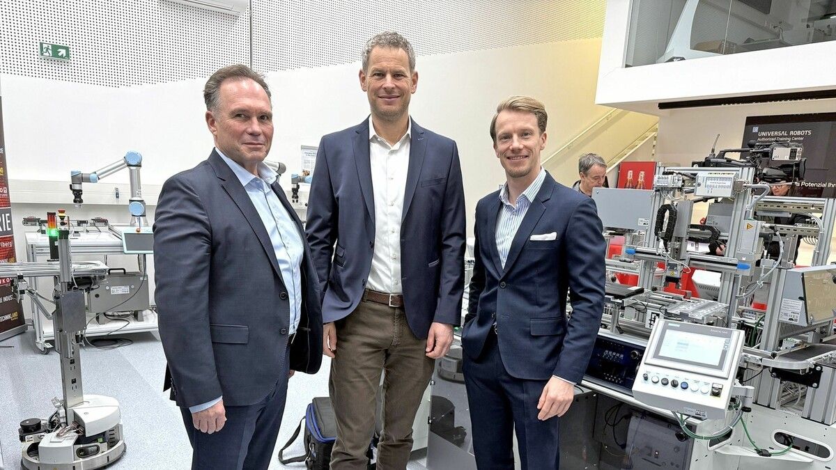 Michael Amann, Markus Comploj und Simon Kampl präsentierten die Industriekonjunktur fürs vierte Quartal 2025.⇒wkv