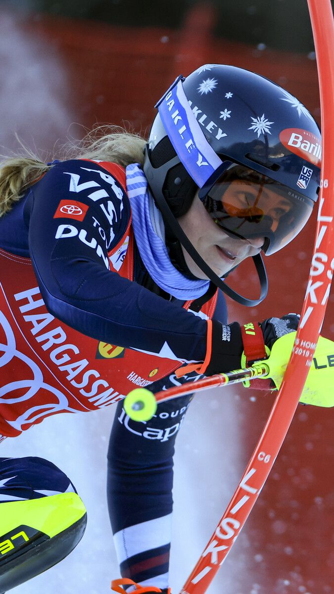 Mikaela Shiffrin hat fünf der sechs Slaloms in diesem Winter gewonnen.⇒GEPA