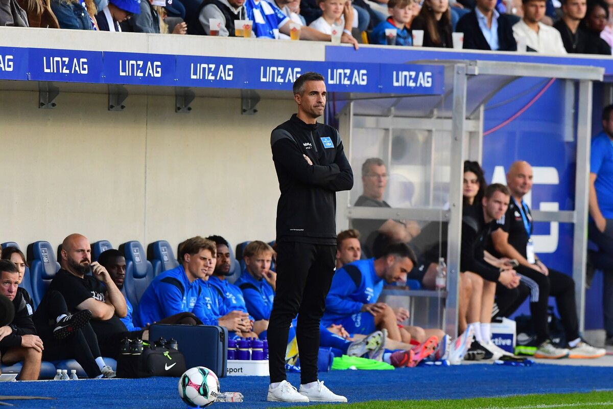 Mitja Mörec war im Herbst noch als BW-Linz-Coach im Einsatz. Bild aus dem Heimspiel der Linzer gegen Altach.⇒gepa
