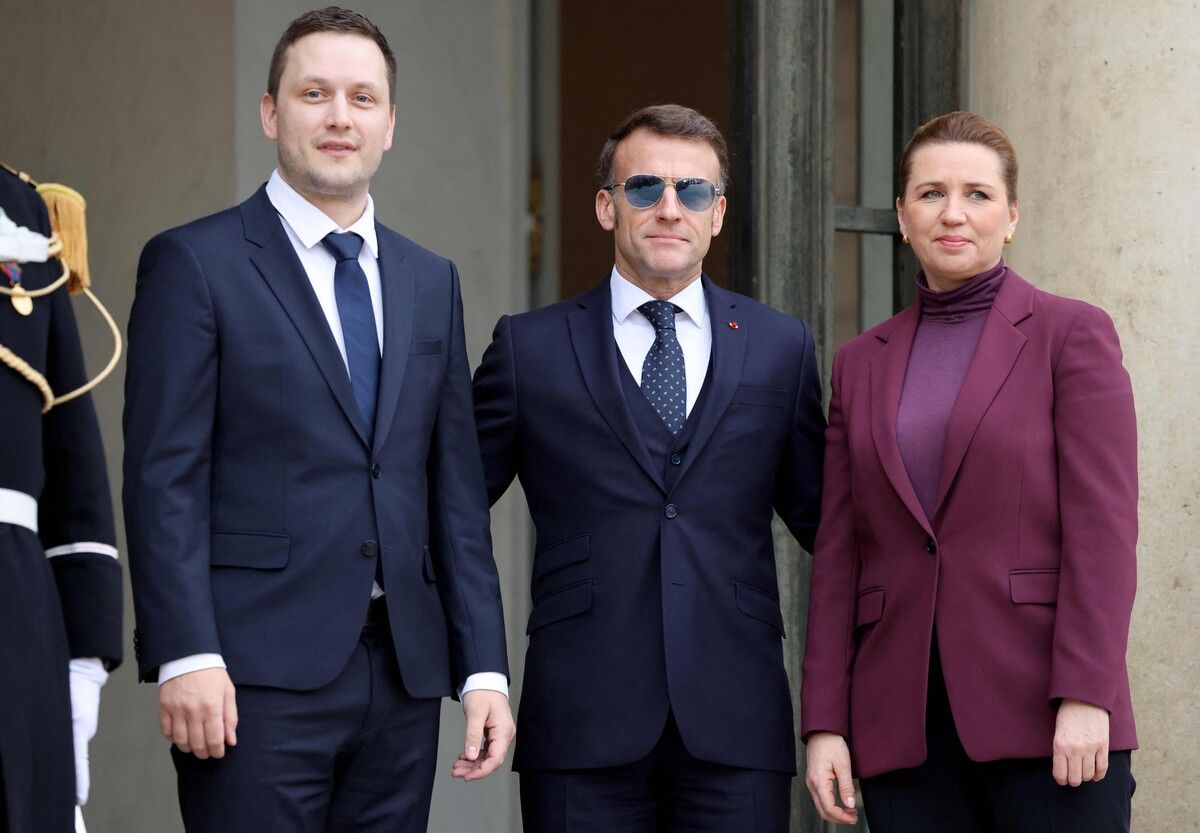 Nielsen, Macron und Frederiksen berieten gestern.⇒AFP