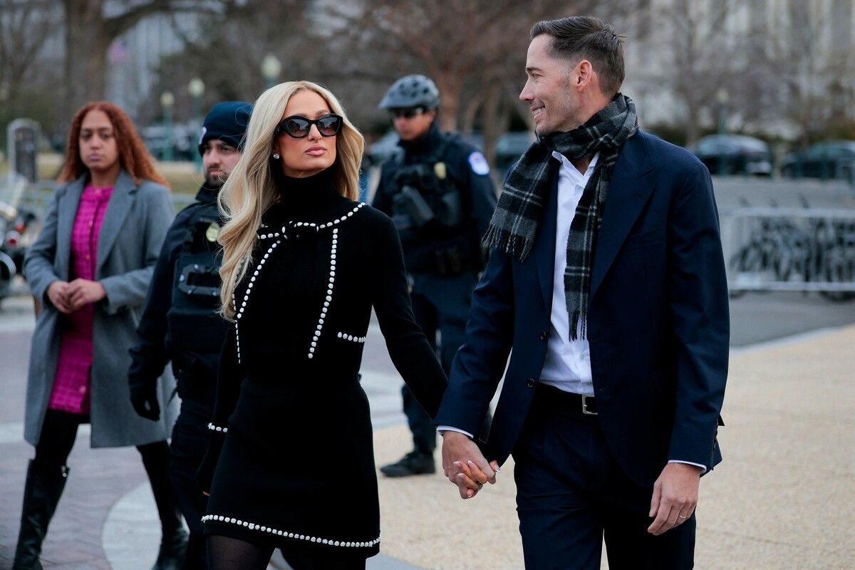 Paris Hilton mit ihrem Mann Carter Reum. Das Society Girl möchte nun eine ernstere Seite von sich zeigen.⇒afp