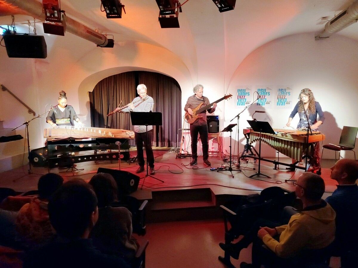 Progressive Klangwelten: Günter Wehingers Ensemble „Delydious“ präsentierte neue Eigenkompositionen.⇒he (3)