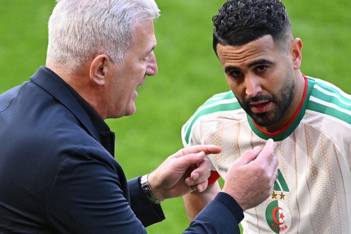 Riyad Mahrez und Valdimir Petkovic.⇒apa