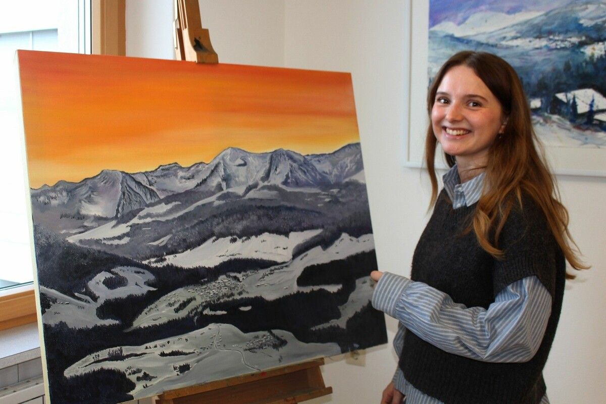 Selina Giselbrecht zählt zu den jüngsten Mitgliedern der Arge Kunst am Berg.