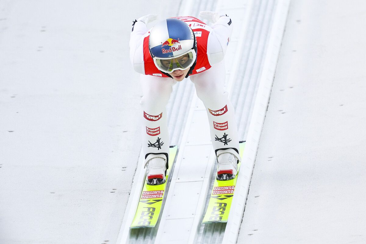 Stephan Embacher gelang sein bisher weitesten Flug seiner Karriere. ⇒GEPA