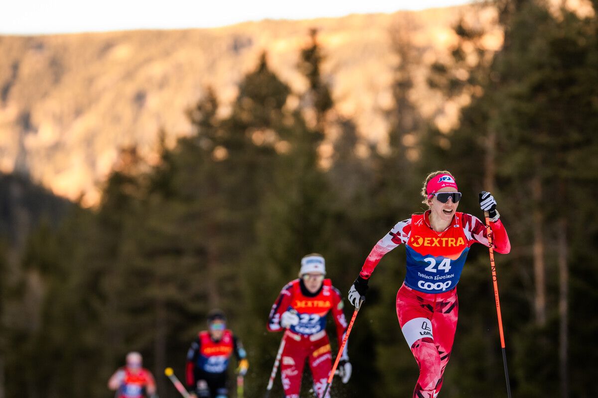 Teresa Stadlober zeigte einmal mehr ihre Klasse über 20 Kilometer auf der Langlaufloipe.⇒gepa