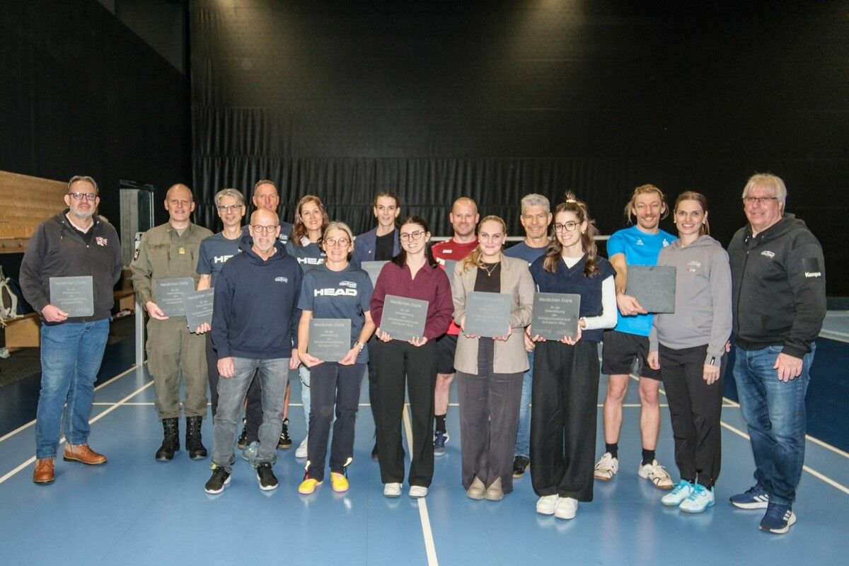 Treff der Förderer im Schulsport ist schon Tradition.⇒Thomas Knobel (2)