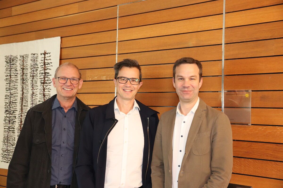 V.l.: Josef Concin, Lothar Boso und Bgm. Florian Themeßl-Huber. ⇒Gemeinde
