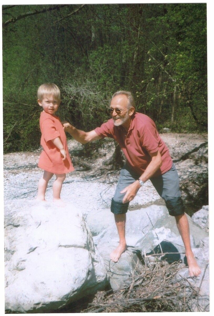 Werner mit seinem Enkel Raffael.