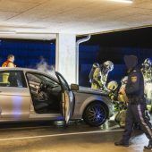 Feuerwehreinsatz im Carport 