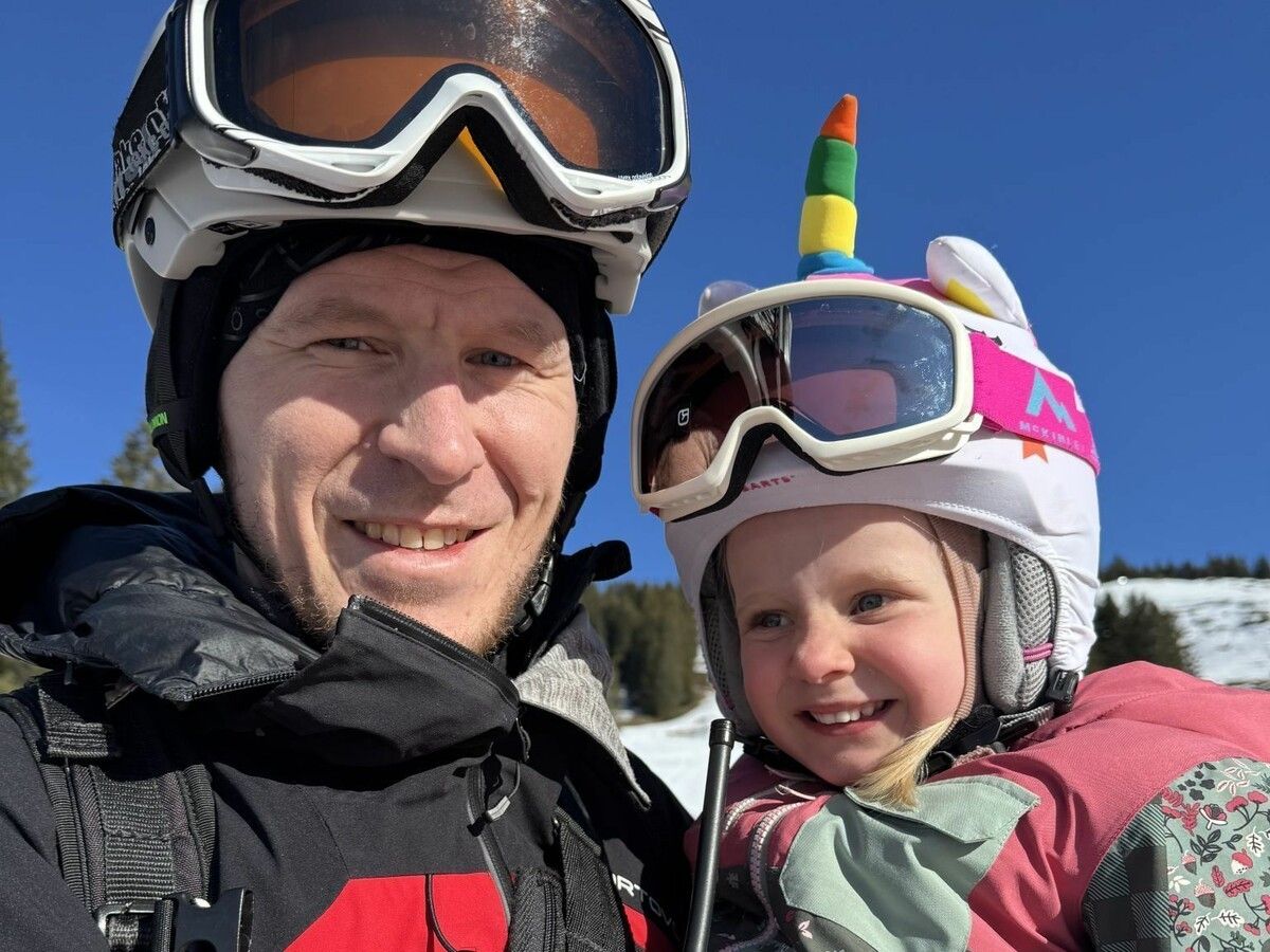 Bergretter Bertram Elsensohn mit Tochter Johanna.⇒dos (2)