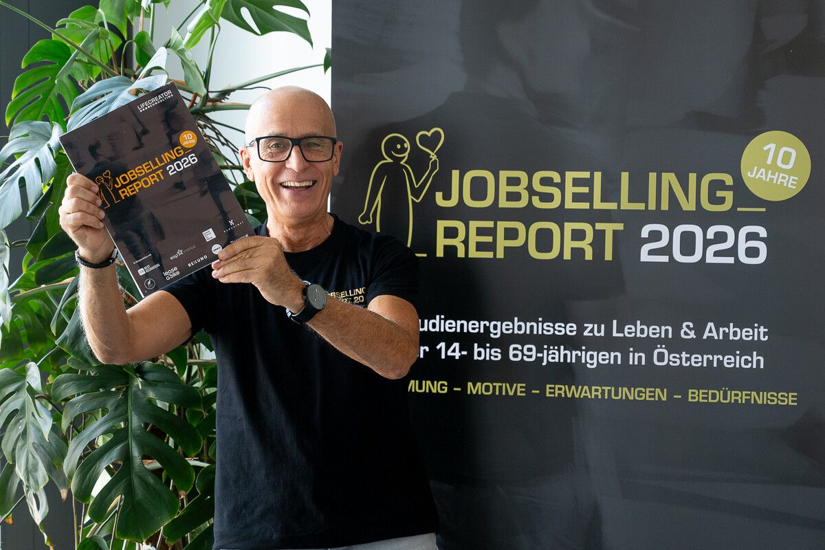 Der Jobselling Report 2026 ist eine unabhängige, exklusive, österreichweite Studie für Entscheider in Wirtschaft, Bildung und Politik. Im Bild Studienautor Heinz Herczeg.⇒Roland Kreutzer