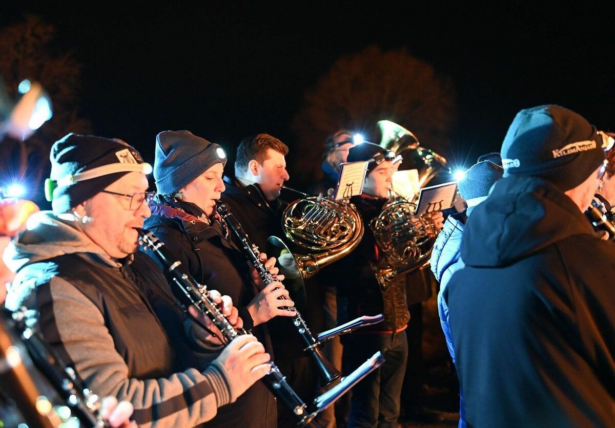 Der Musikverein umrahmte das Funkenwochenende musikalisch. ⇒Andrea Fritz-Pinggera