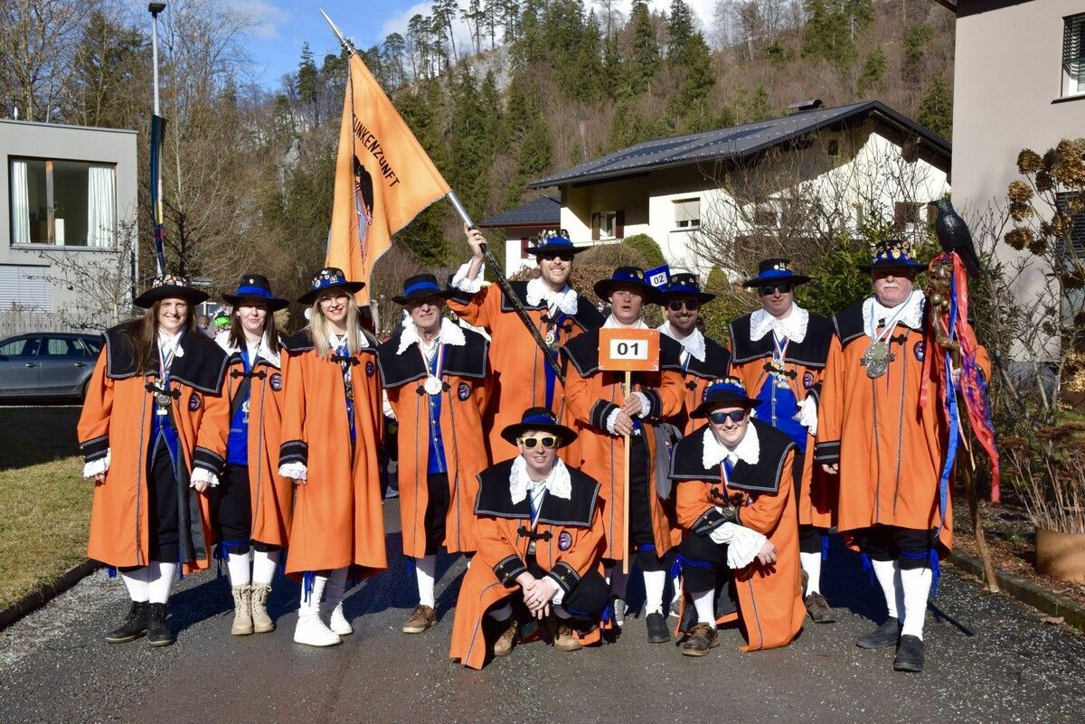 Die Funkenzunft Lorüns wurde heuer vor 80 Jahren gegründet.⇒sco (3)