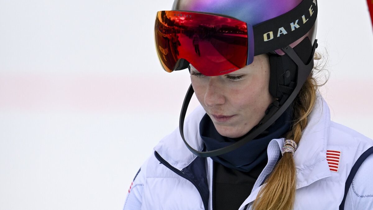 Eine nachdenkliche Mikaela Shiffrin: Medaillenlose Spiele drohen dem US-Star.⇒gepa