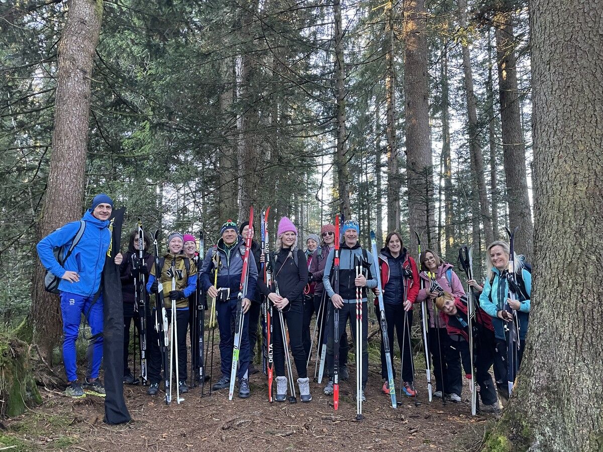 Erfolgreicher Abschluss des Einsteiger-Langlaufkurses am Hoch Häderich.⇒Kneipp Aktiv Club Dornbirn