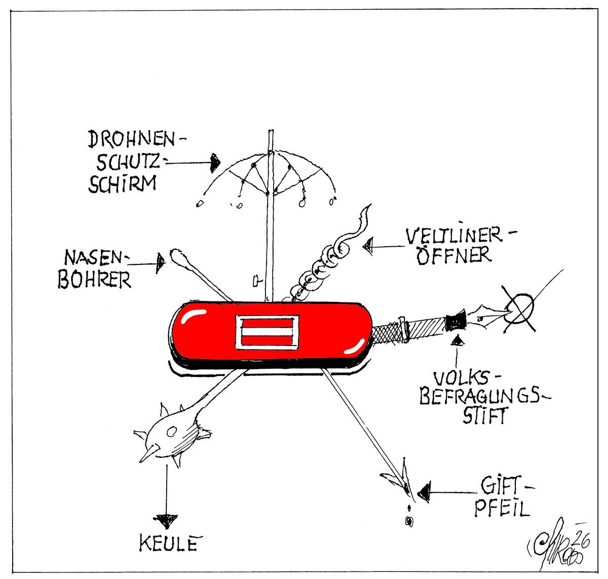 Österreichisches ­Armee-Taschenmesser!